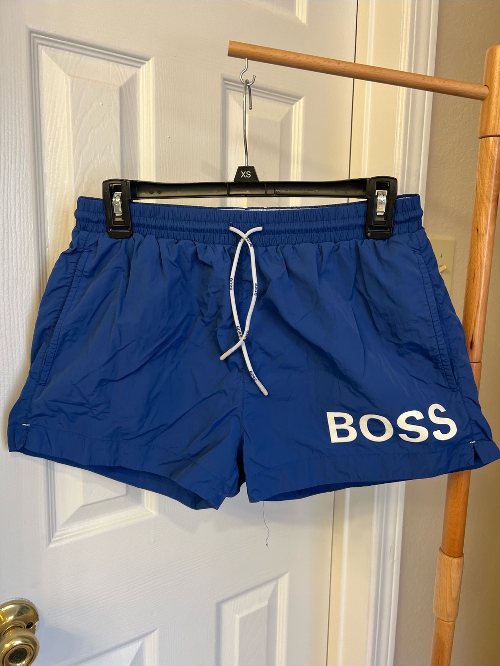 BOSS Royal Blue Athletic Drawstring Shorts